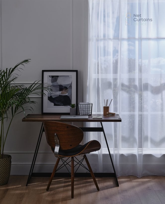 Sapphire Plain White Voile M2M