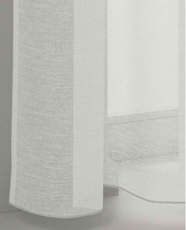 Reval Recycled Natural White Voile Curtain M2M