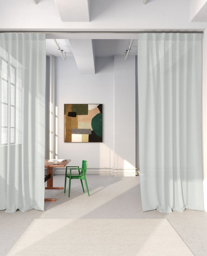 Ado Soley Plain Recycled Voile Curtain M2M