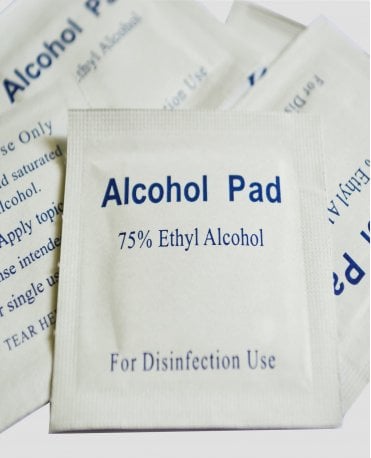 Alcohol Wipe for Sticky Hooks