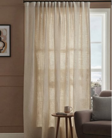Alder Linen Blend Voile Curtain M2M