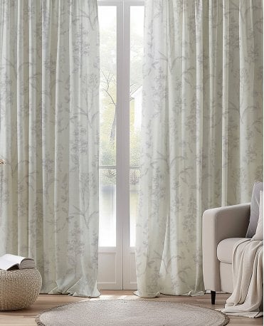 Astrid Lined Embroidered Curtains M2M