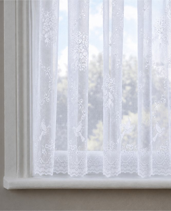 Birdsong White Express Net Curtain