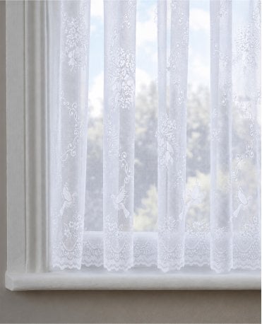 Birdsong White Express Net Curtain