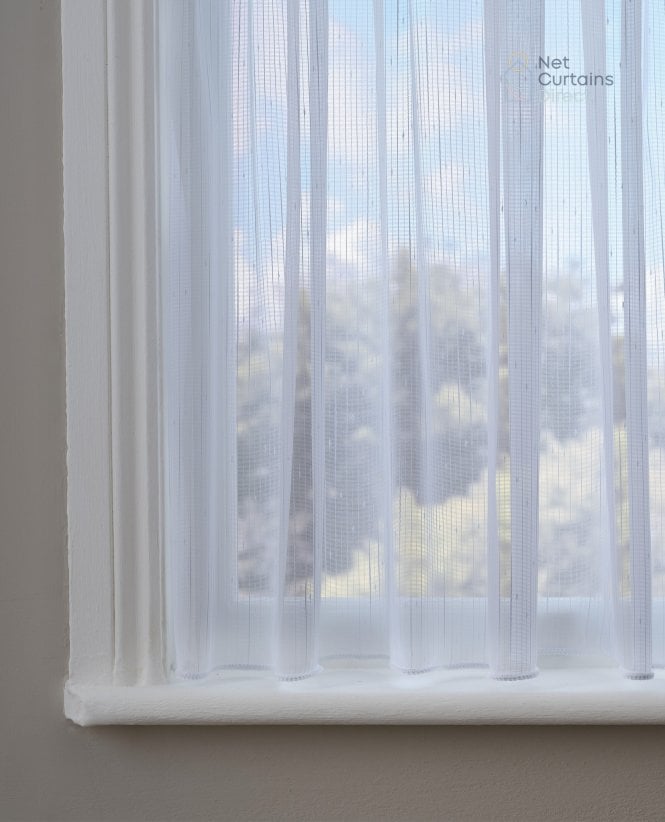 Bude White Express Net Curtain
