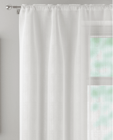 Camden Sheer White Voile Panel