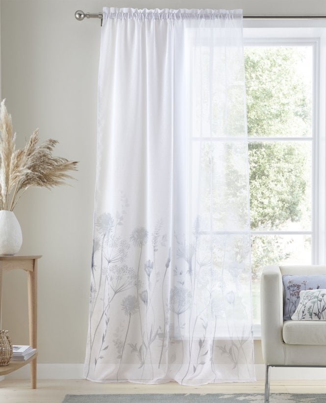Catherine Lansfield Meadowsweet Slot Top Voile Panel