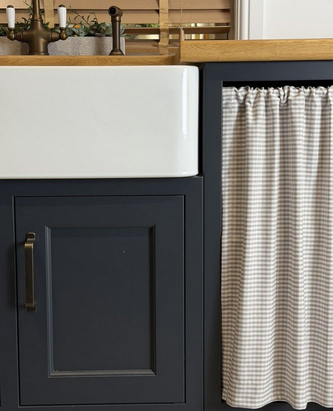 Clarke & Clarke Gingham Undercounter Curtain M2M
