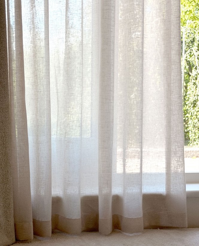 Clarke & Clarke Midori Linen Voile Curtain M2M