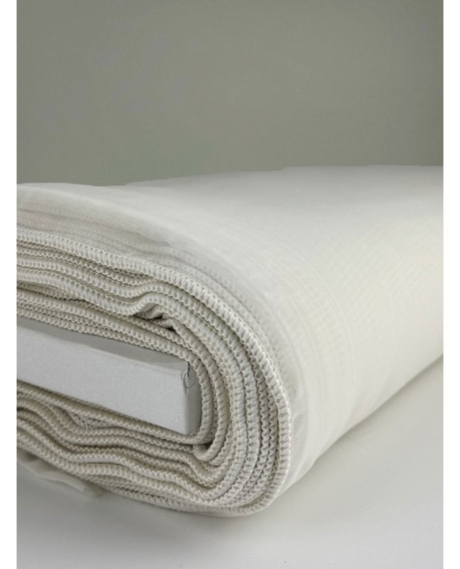 Classic Plain Cream Voile Complete Roll