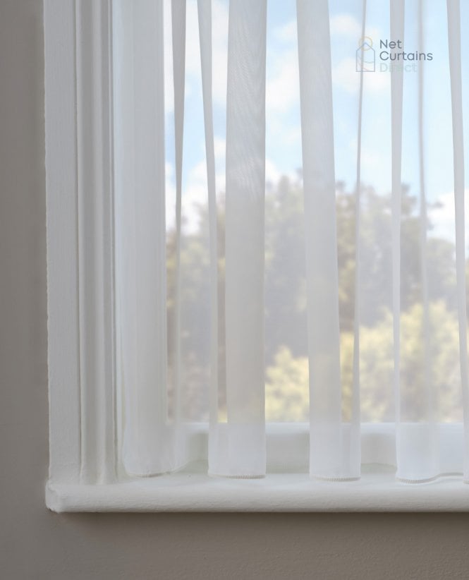 Classic Plain Express Ivory Voile Curtain