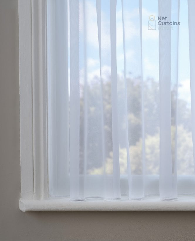 Classic Plain Express White Voile Curtain