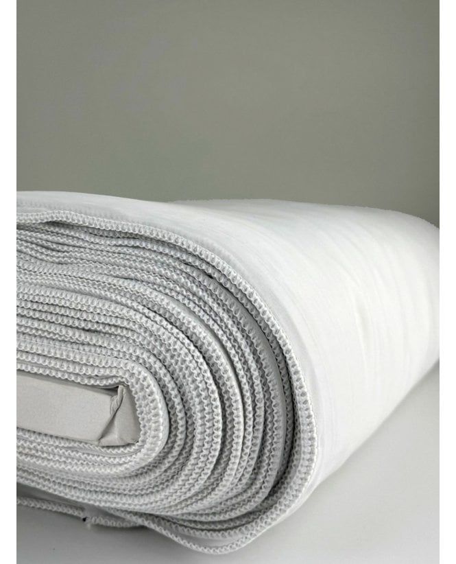 Classic Plain White Voile Complete Roll