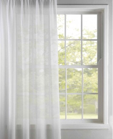 Clearance Voile Panel - Duffield White 205cm x 275cm