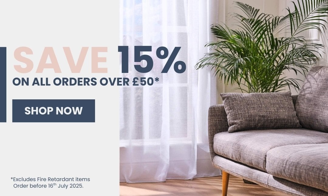 Save 15% on All Orders Over £50!