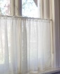 Corrado Linen Blend Slot Top Cafe Curtain M2M