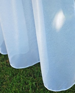 Crystal White Fire Retardant Voile Curtain M2M