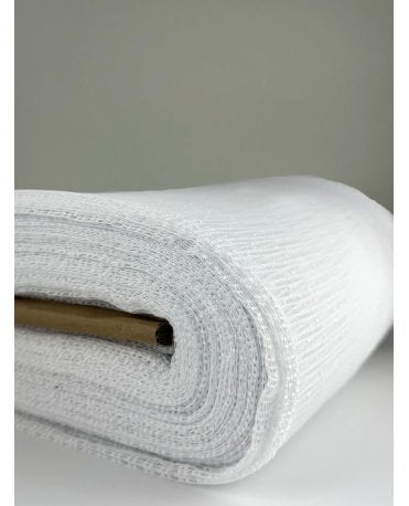 Cumbria Open Weave White Voile Complete Roll