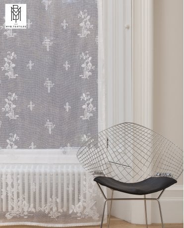 Deco Ivory Slot Top Lace Panel