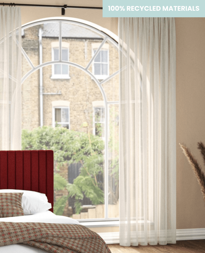 Edmund Bell Sway Fire Retardant Recycled Voile Curtain M2M