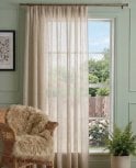 Emery Linen Blend Sheer Curtain M2M