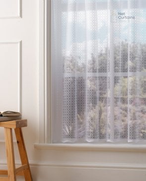 Emilie White Net Curtain M2M