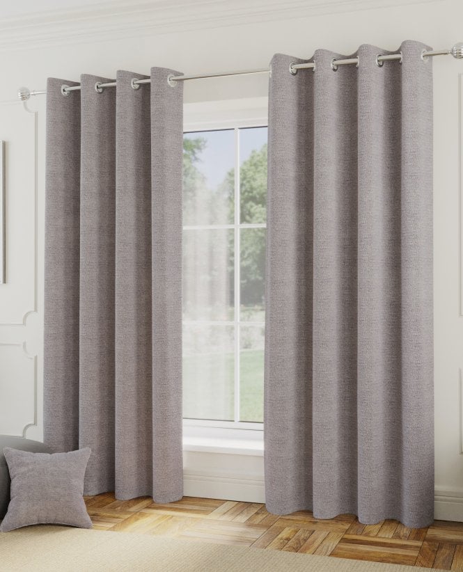 Enhanced Living Royal Boucle Thermal Eyelet Curtains