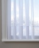 Envelope Hem White Express Net Curtain