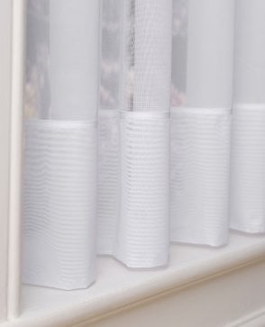 Envelope Hem White Net Curtain M2M