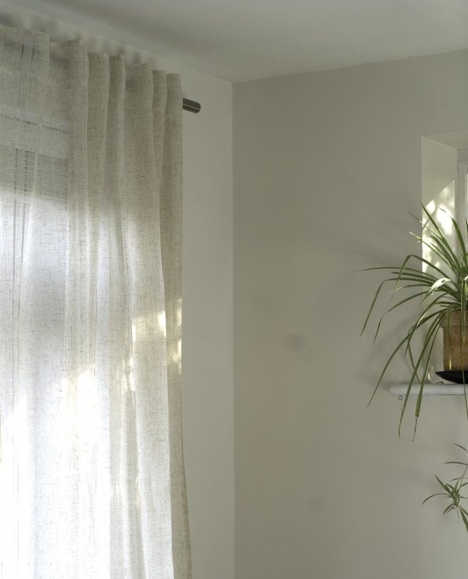 Fencasa X NCD Calm Ladder Stitch Linen Look Voile Panel