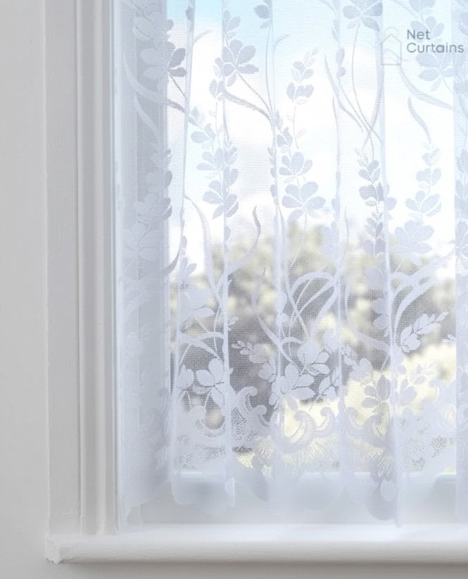 Fencasa X NCD Fleur White Net Curtain M2M