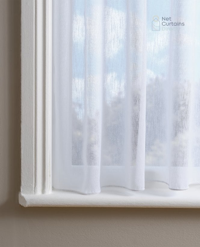 Fencasa X NCD Henley Linen Look White Voile M2M