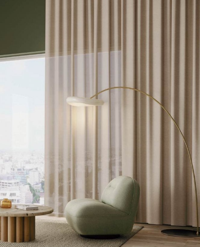 Fencasa X NCD Katelios Gentle Fire Retardant Voile Curtain M2M