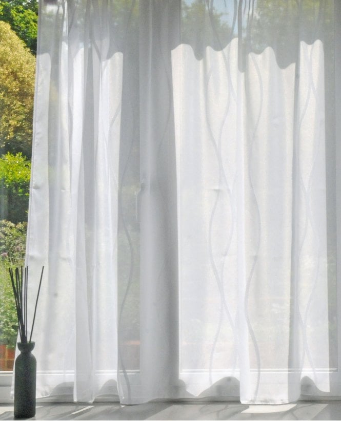 Fencasa X NCD Keswick White Voile Curtain M2M
