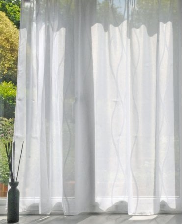 Keswick White Voile Curtain M2M