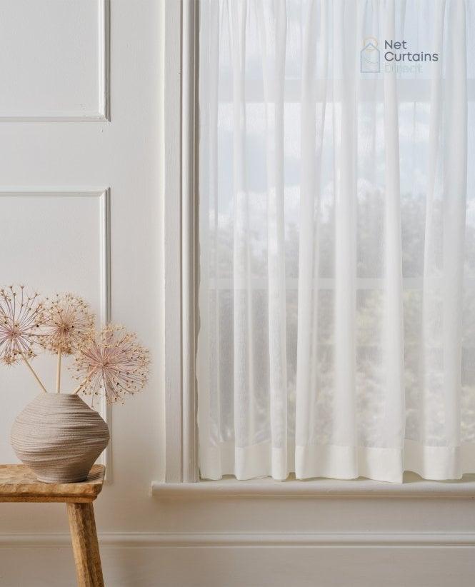 Fencasa X NCD Lincoln White Voile Curtain M2M