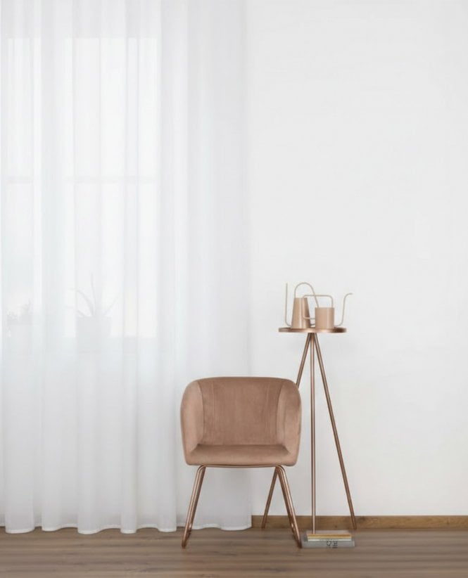 Fencasa X NCD Lindos Plain Fire Retardant Voile Curtain