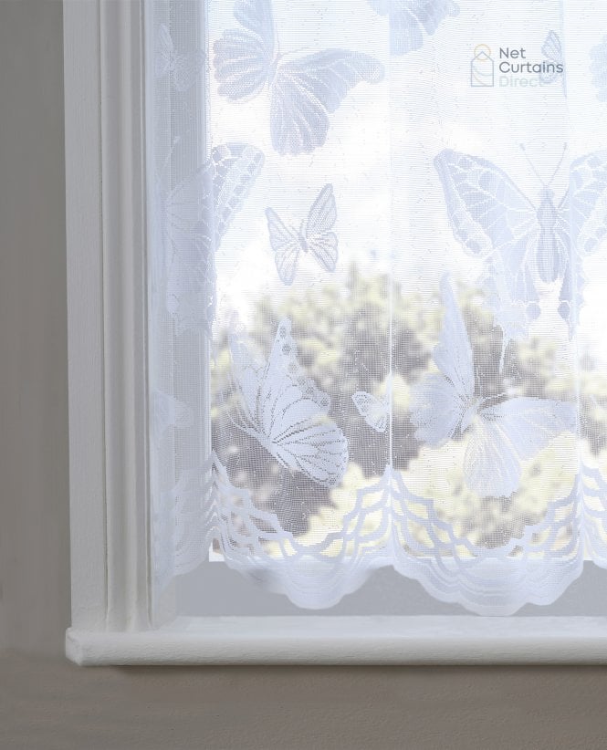 Fencasa X NCD Mariposa Butterfly White Net Curtain M2M