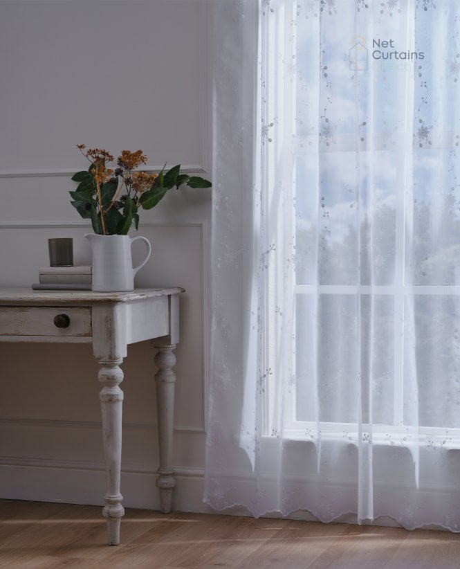 Fencasa X NCD Megan White Voile Curtain M2M