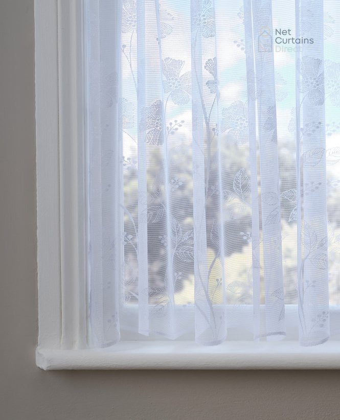 Fencasa X NCD Poppy White Net Curtain M2M
