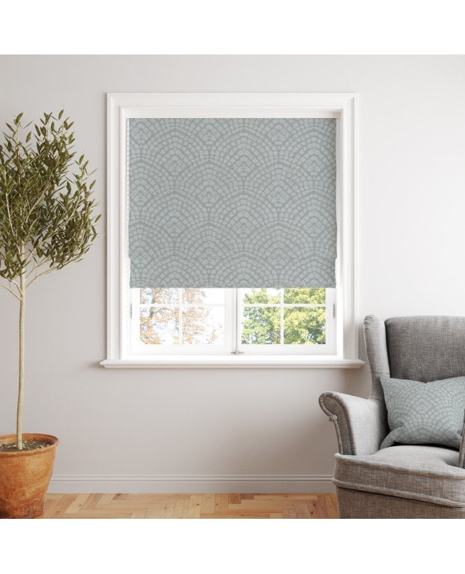 Finesse Addison Azure Roman Blind M2M