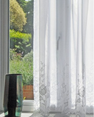 Adele White Voile Curtain M2M