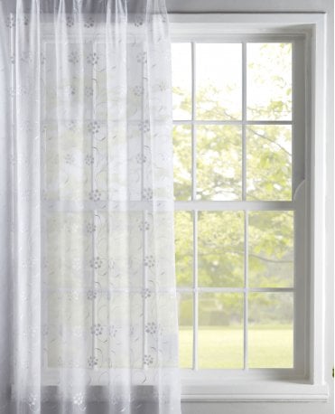Amberley White Voile Curtain M2M