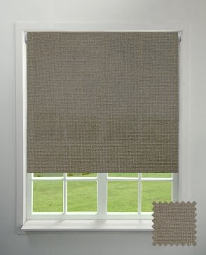 Finesse Aura Brown Fire Retardant Daylight Roller Blind M2M