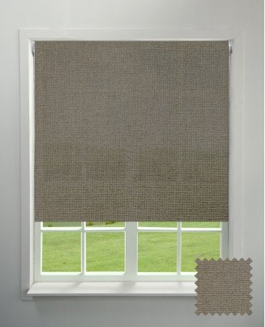 Aura Brown Fire Retardant Daylight Roller Blind M2M