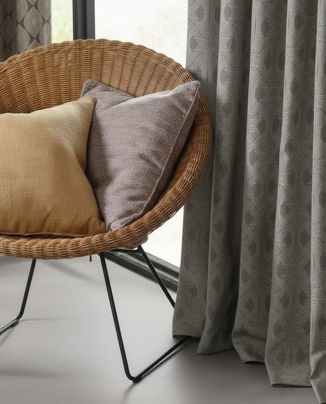 Finesse Bahar Lined Woven Curtains M2M