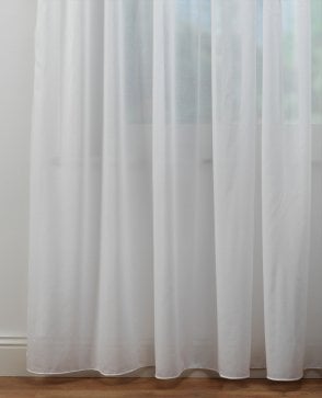 Blenheim White Fire Retardant Voile Curtain M2M