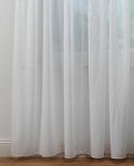 Blenheim White Fire Retardant Voile Curtain M2M