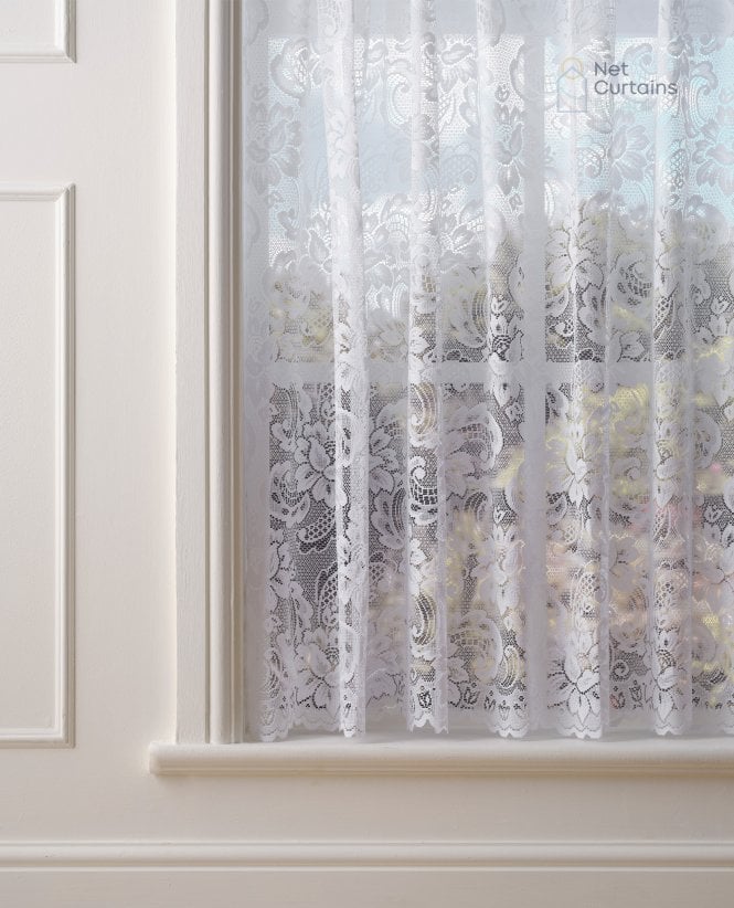 Finesse Canterbury White Net Curtain M2M