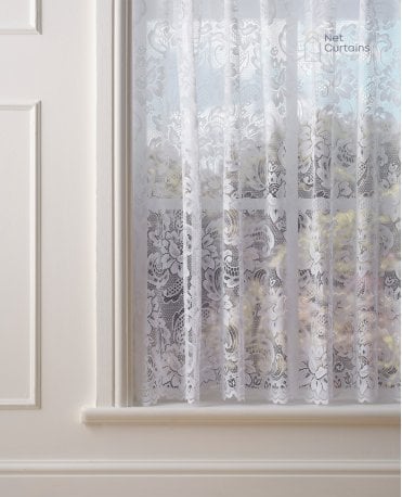 Canterbury White Net Curtain M2M